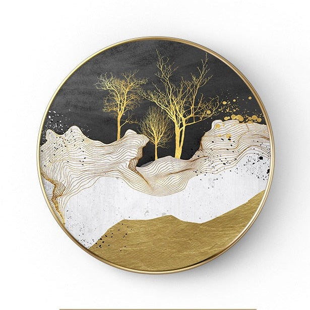 CORX Designs - Abstract Marble Round Canvas - Review