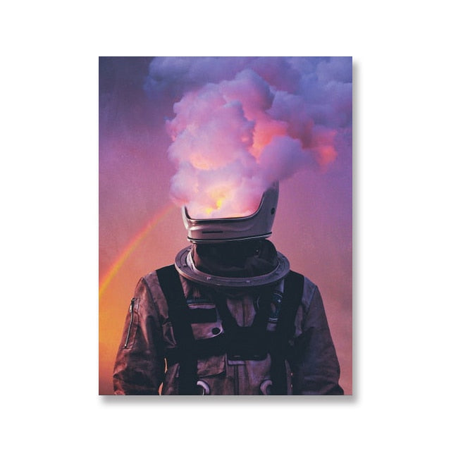 CORX Designs - Astronaut In Space Looking Down On The Earth Canvas Art - Review
