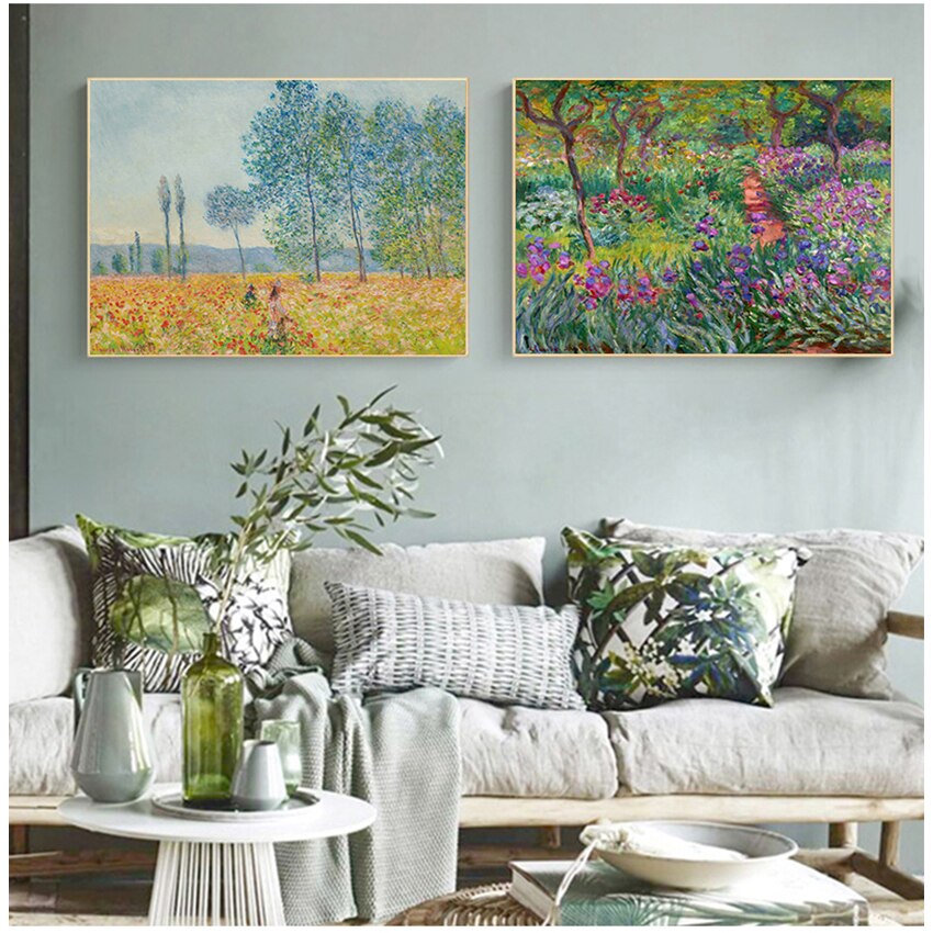 CORX Designs - Claude Monet Poplars Poppy Fields Canvas Art - Review