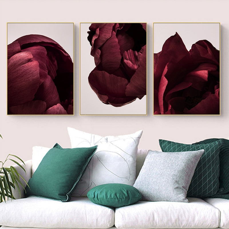 CORX Designs - Red Rose Petal Floral Canvas Art - Review
