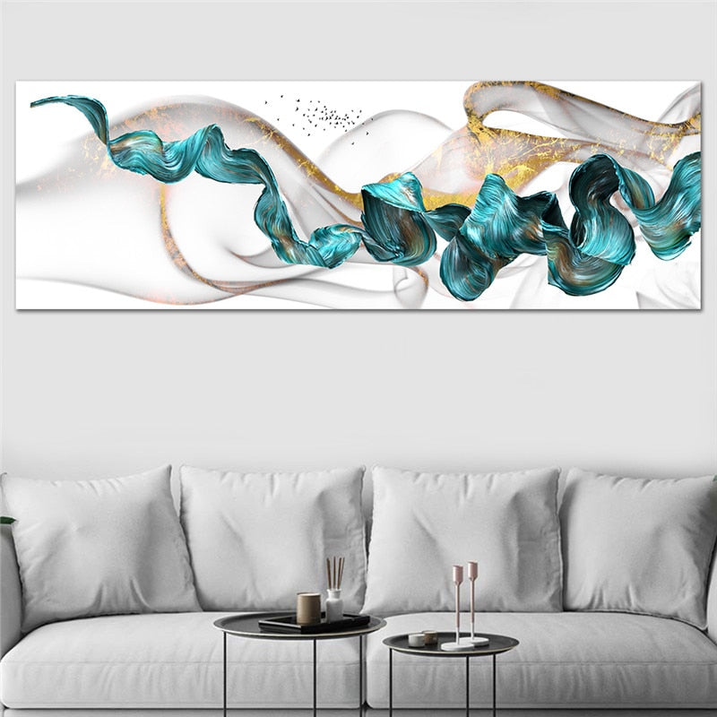 CORX Designs - Drifting Green Abstract Wall Art Canvas - Review