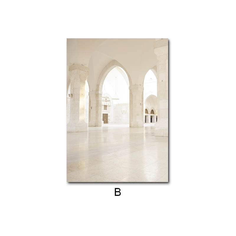 CORX Designs - Modern Islamic Beige Landscape Canvas Art - Review