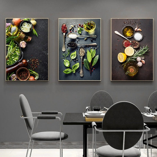 CORX Designs - Kitchen Theme Mix Herb and Spices Canvas Art - Review