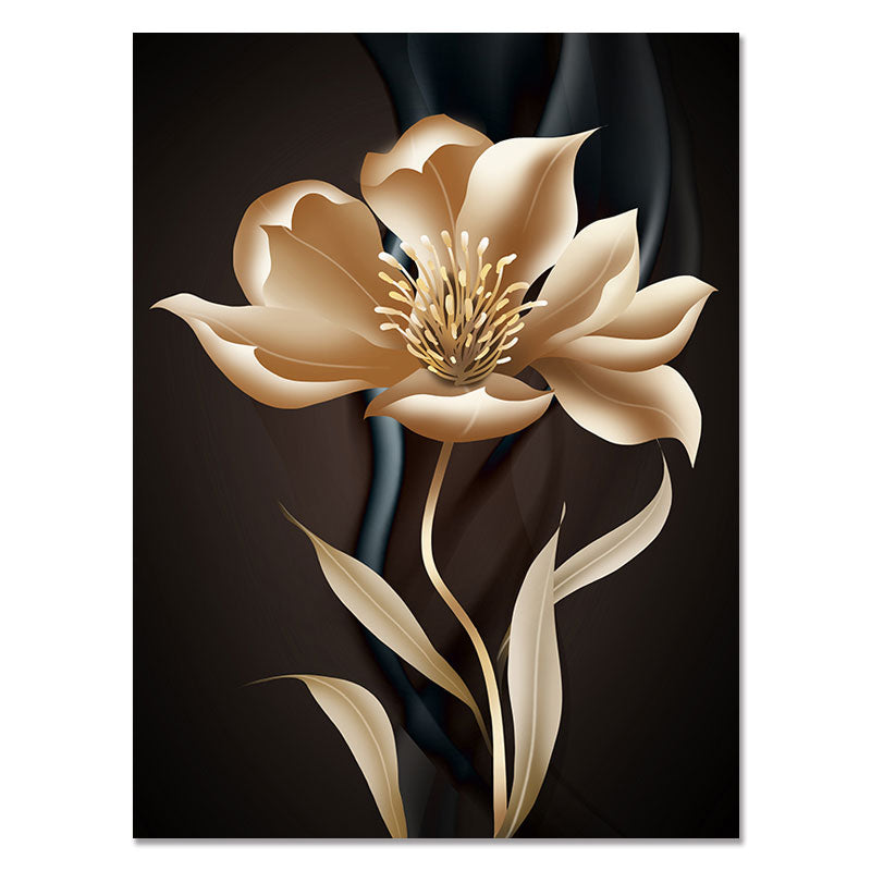 CORX Designs - Beautiful Black Golden Flower Canvas Art - Review