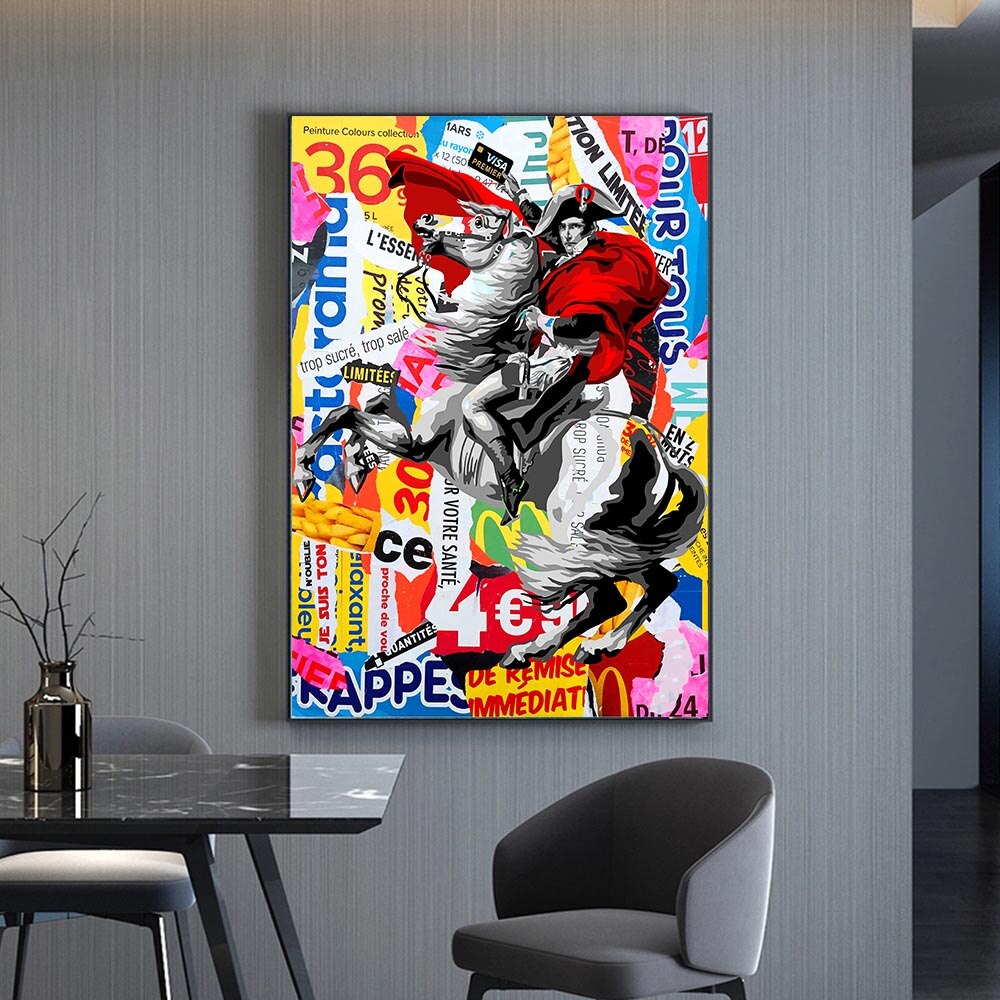 CORX Designs - Graffiti Napoleon Portrait Horse Canvas Art - Review