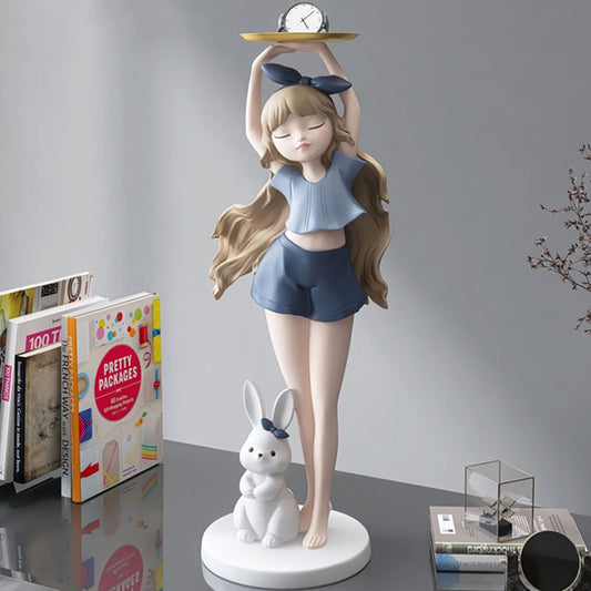CORX Designs - Girl with Long Hair Bunny Tray Small Statue - Review