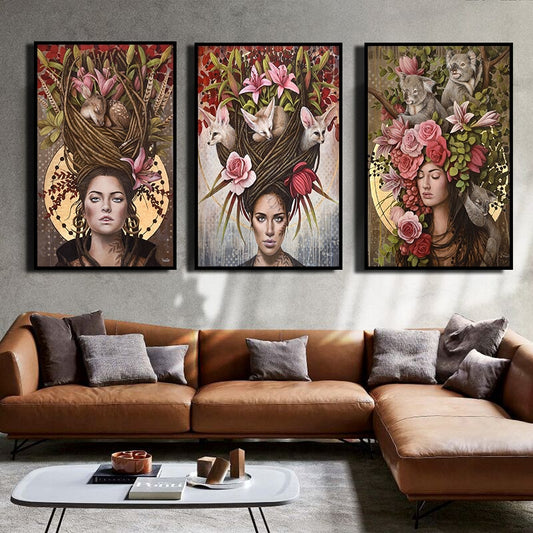 CORX Designs - Abstract Flowers Woman Canvas Art - Review