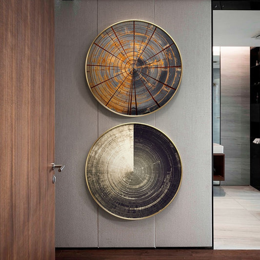 CORX Designs - Industrial Abstract Round Canvas Art - Review