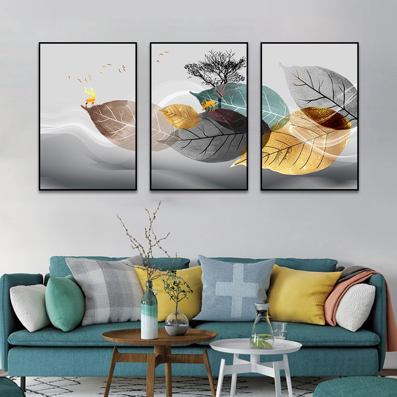 CORX Designs - Nordic Abstract Leaf Canvas Art - Review