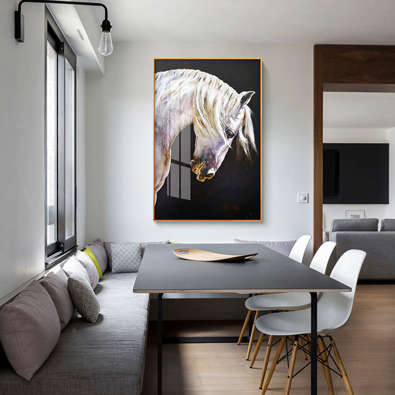 CORX Designs - Artistic White Horse Canvas Art - Review