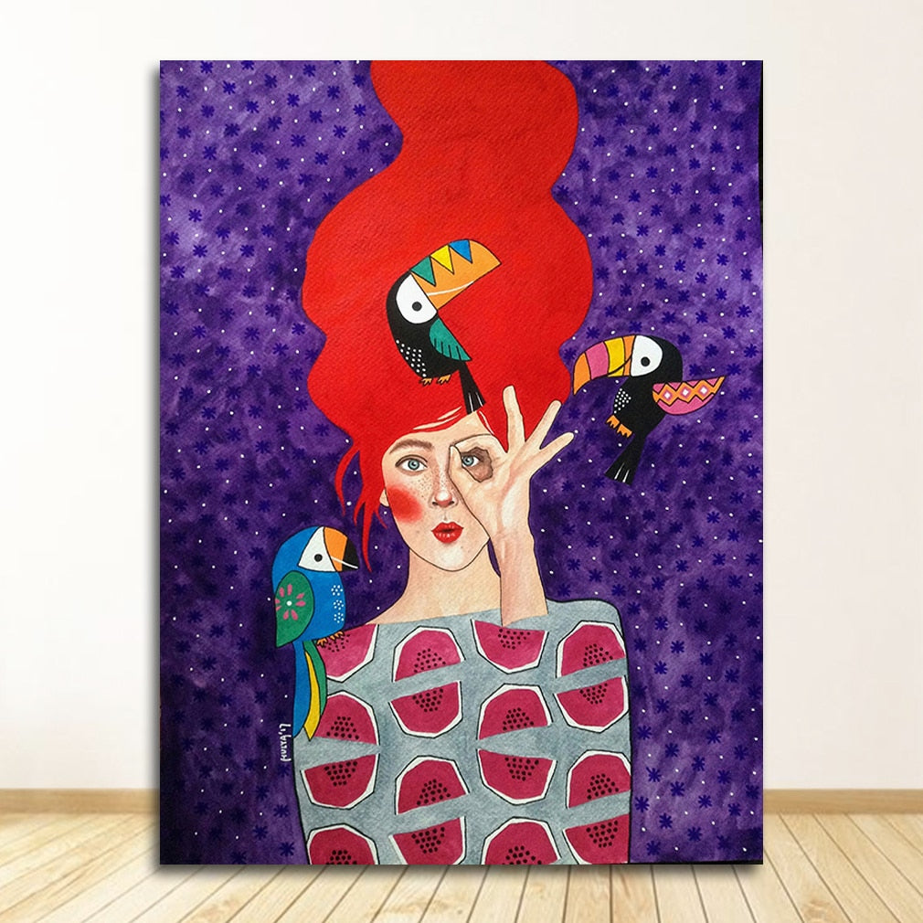 CORX Designs - Woman Big Hair Art Canvas - Review