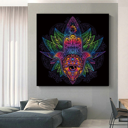 CORX Designs - Hand of Fatima Hamsa Canvas Art - Review