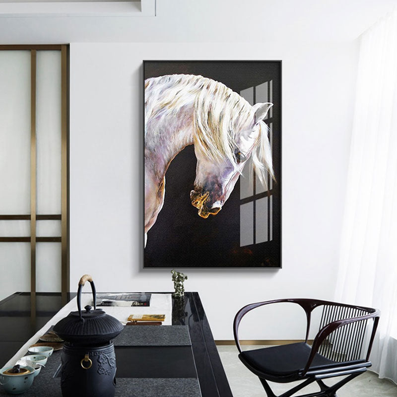 CORX Designs - Artistic White Horse Canvas Art - Review