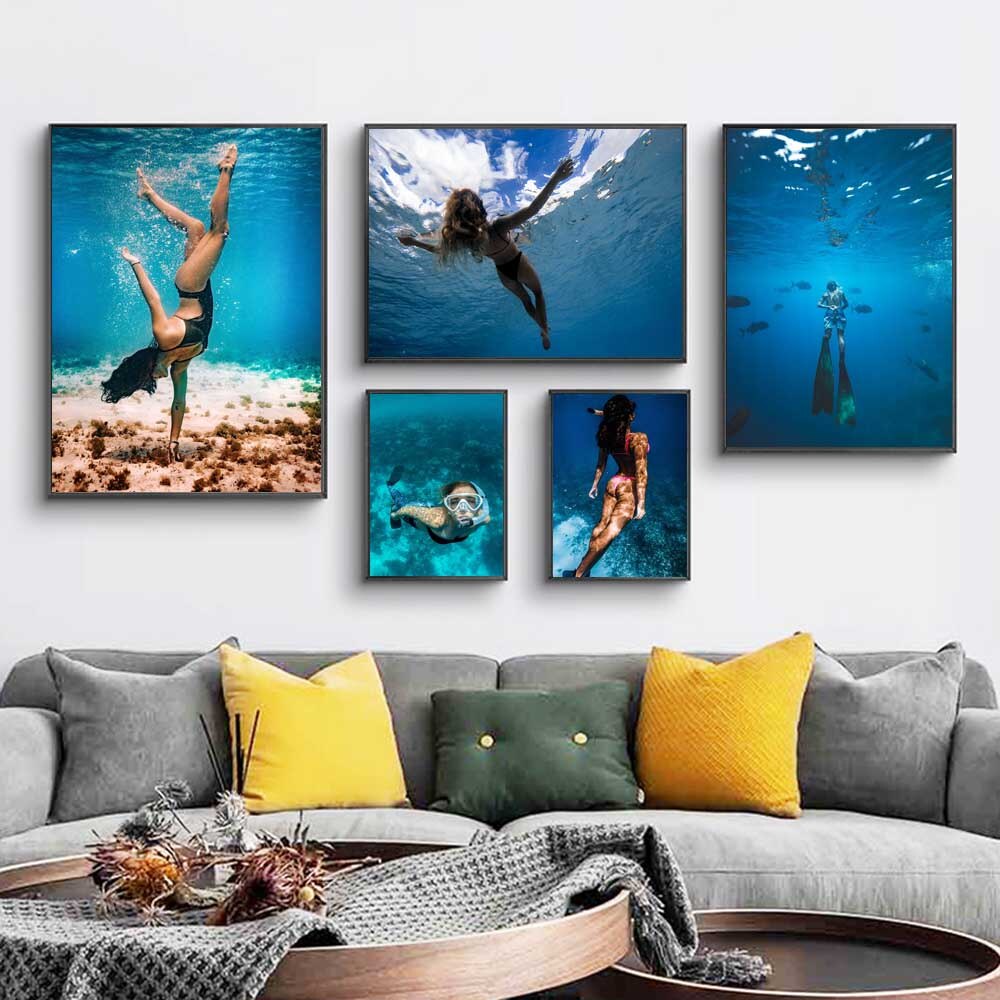 CORX Designs - Blue Ocean Diving Goddess Canvas Art - Review