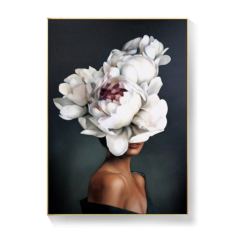 CORX Designs - Lady Head Flower Canvas Art - Review
