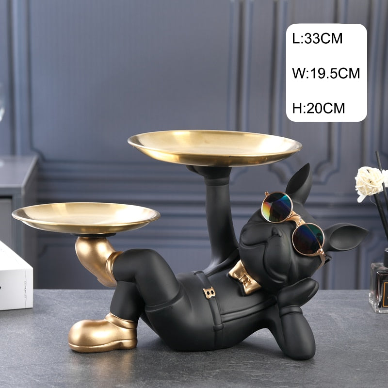 CORX Designs - Lying Bulldog Double Tray Statue - Review