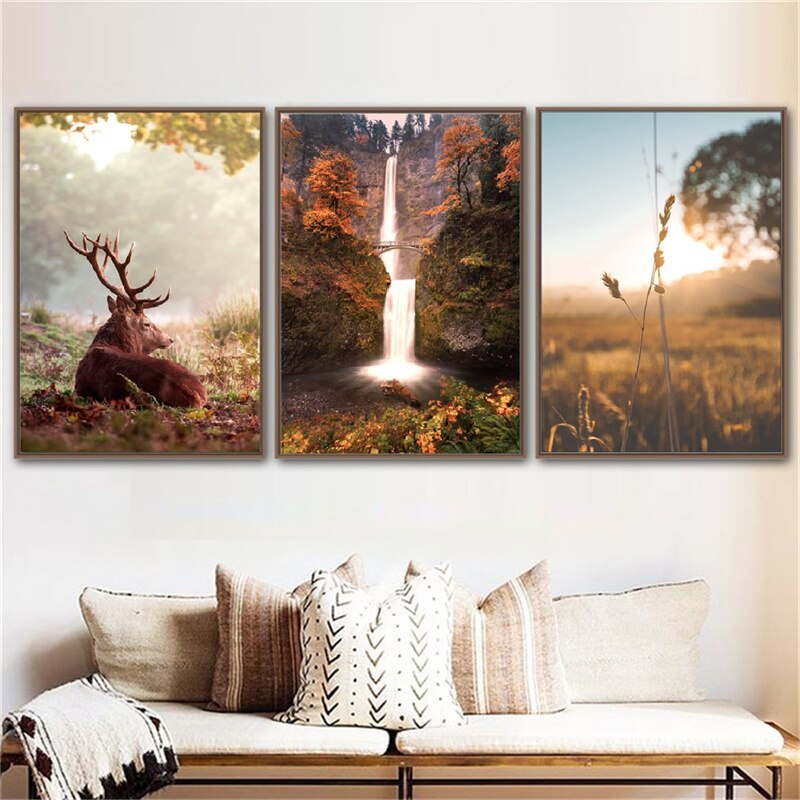 CORX Designs - Autumn Grassland Africa Landscape Canvas Art - Review
