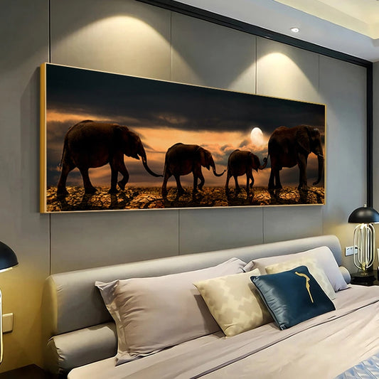 CORX Designs - Elephant Family Panoramic Canvas Art - Review