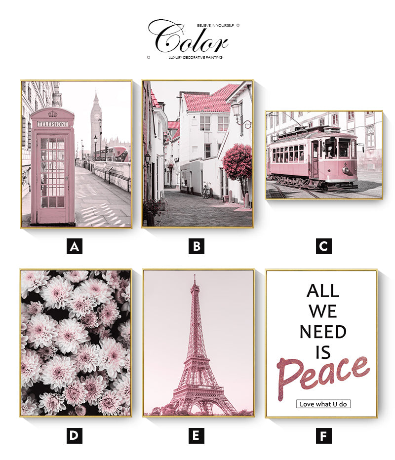 CORX Designs - Pink European Cities Canvas Art - Review