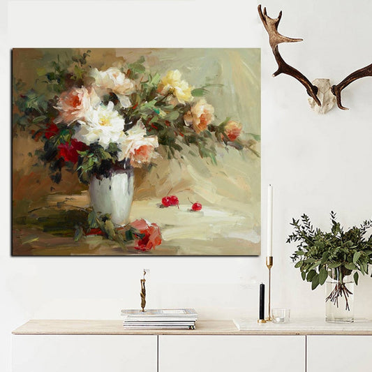 CORX Designs - Flowers in Vase Oil Painting Canvas Art - Review