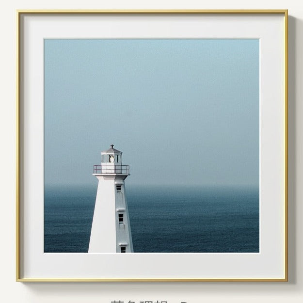 CORX Designs - Blue Sky Sea Lighthouse Clouds Canvas Art - Review