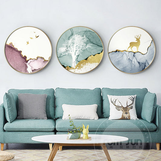 CORX Designs - Abstract Marble Round Canvas - Review