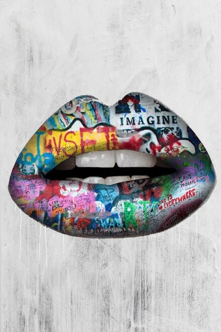 CORX Designs - Abstract Sexy Lips Wall Art Canvas - Review