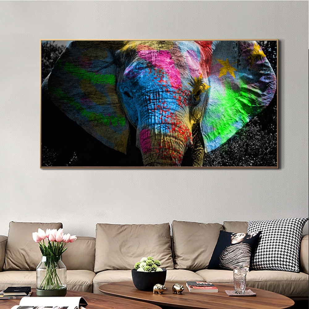 CORX Designs - Graffiti Art Elephant Canvas Art - Review