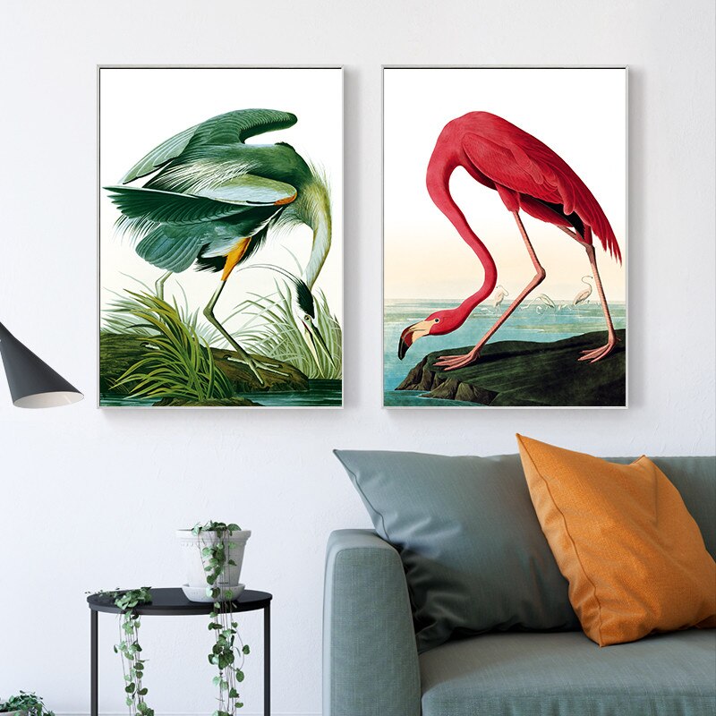 CORX Designs - Pink and Green Crane Canvas Art - Review
