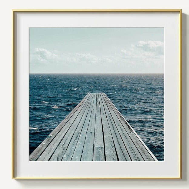 CORX Designs - Blue Sky Sea Lighthouse Clouds Canvas Art - Review