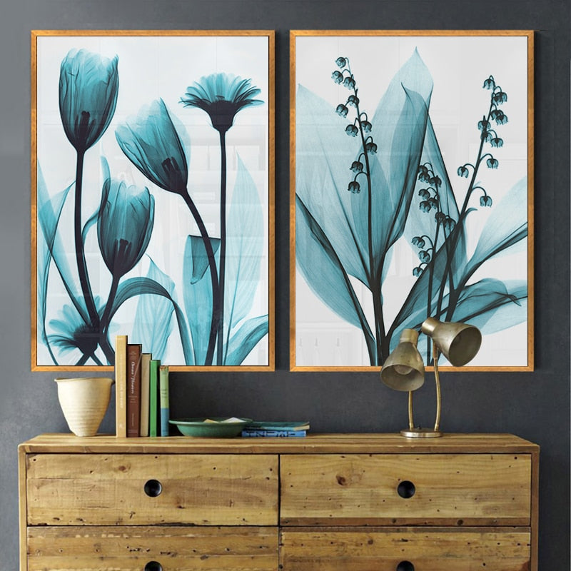 CORX Designs - Blue Floral Canvas Art - Review