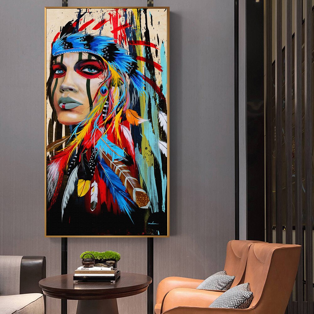 CORX Designs - Pop Art Indian Native American Girl Canvas Art - Review