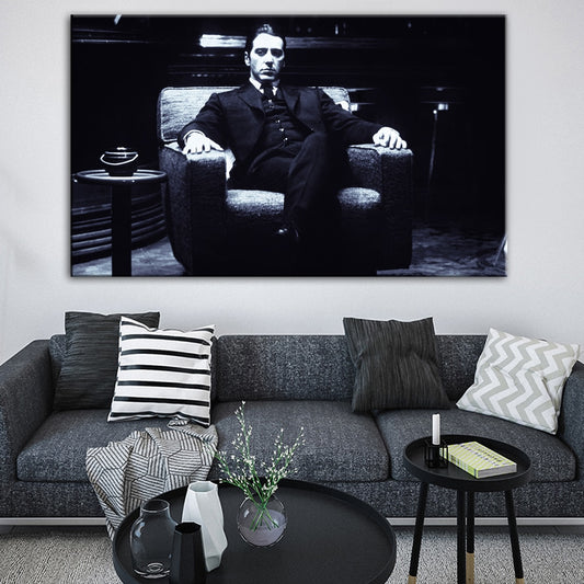 CORX Designs - Black and White Man on Couch Canvas Art - Review