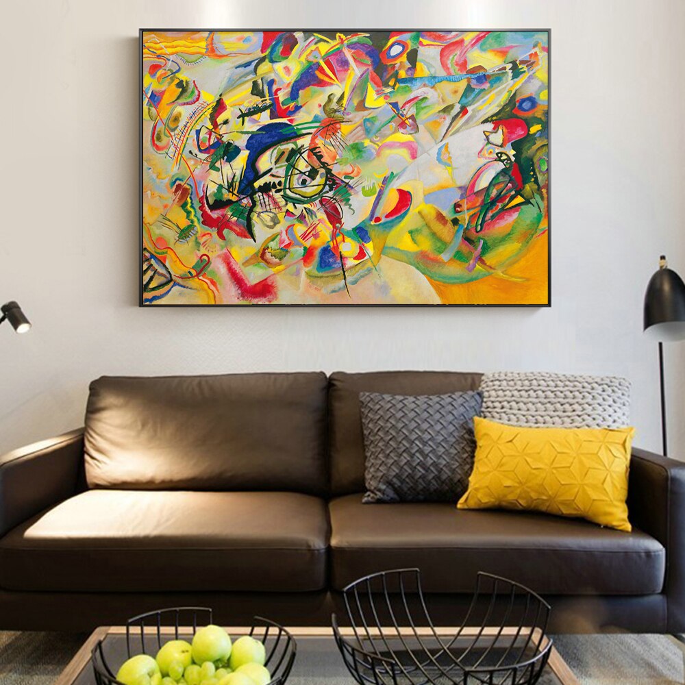 CORX Designs - Wassily Kandinsky-Composition VII,1913 Abstract Wall Art Canvas - Review