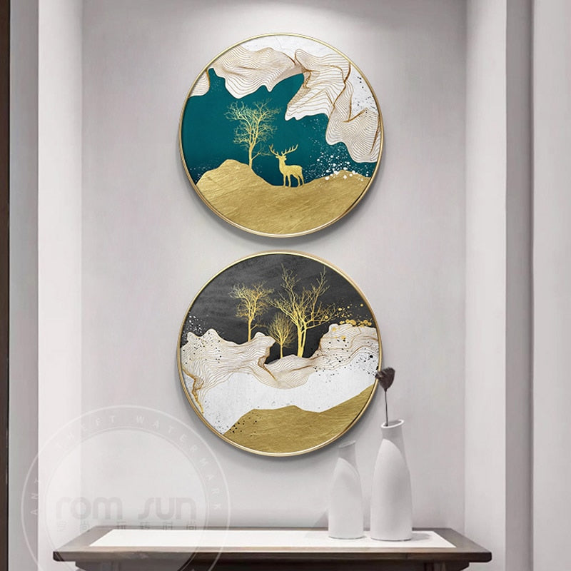 CORX Designs - Abstract Marble Round Canvas - Review