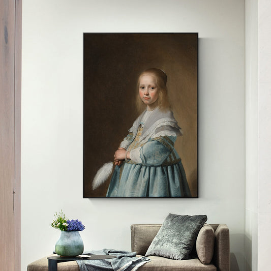 CORX Designs - Portrait Of A Girl Dressed In Blue By Johannes Cornelisz Canvas Art - Review