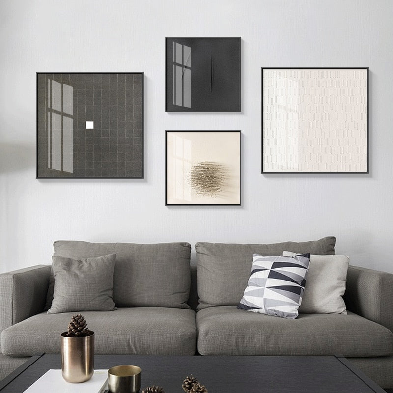 CORX Designs - Black White Gray Abstract Canvas Art - Review