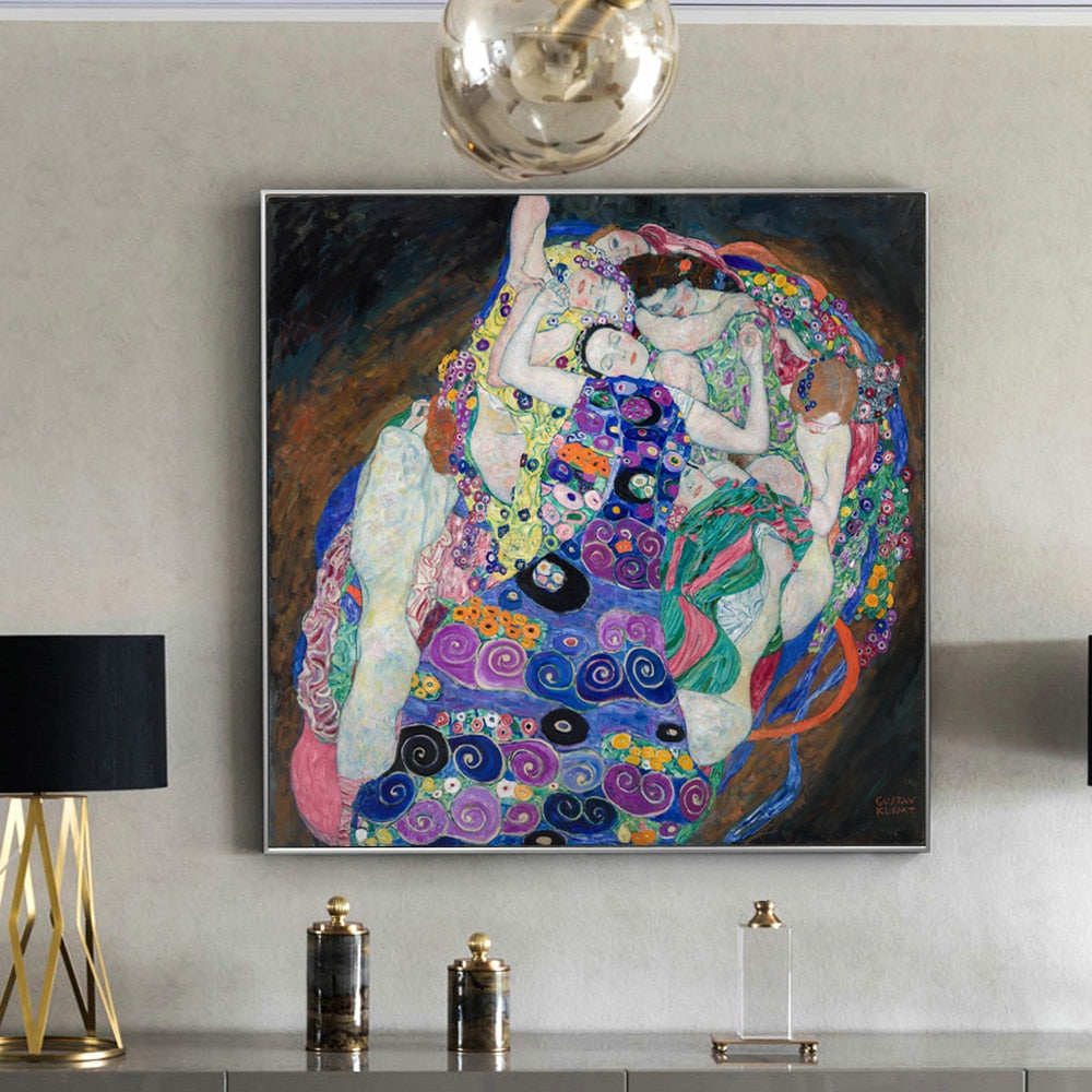 CORX Designs - The Virgin By Gustav Klimt Wall Art Canvas - Review