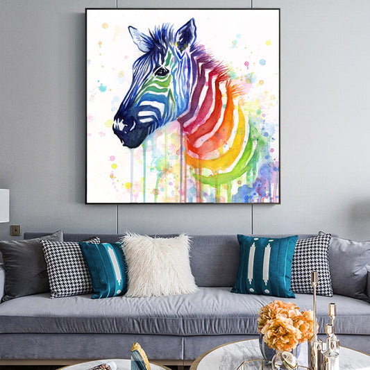 CORX Designs - Watercolor Zebra Canvas Art - Review
