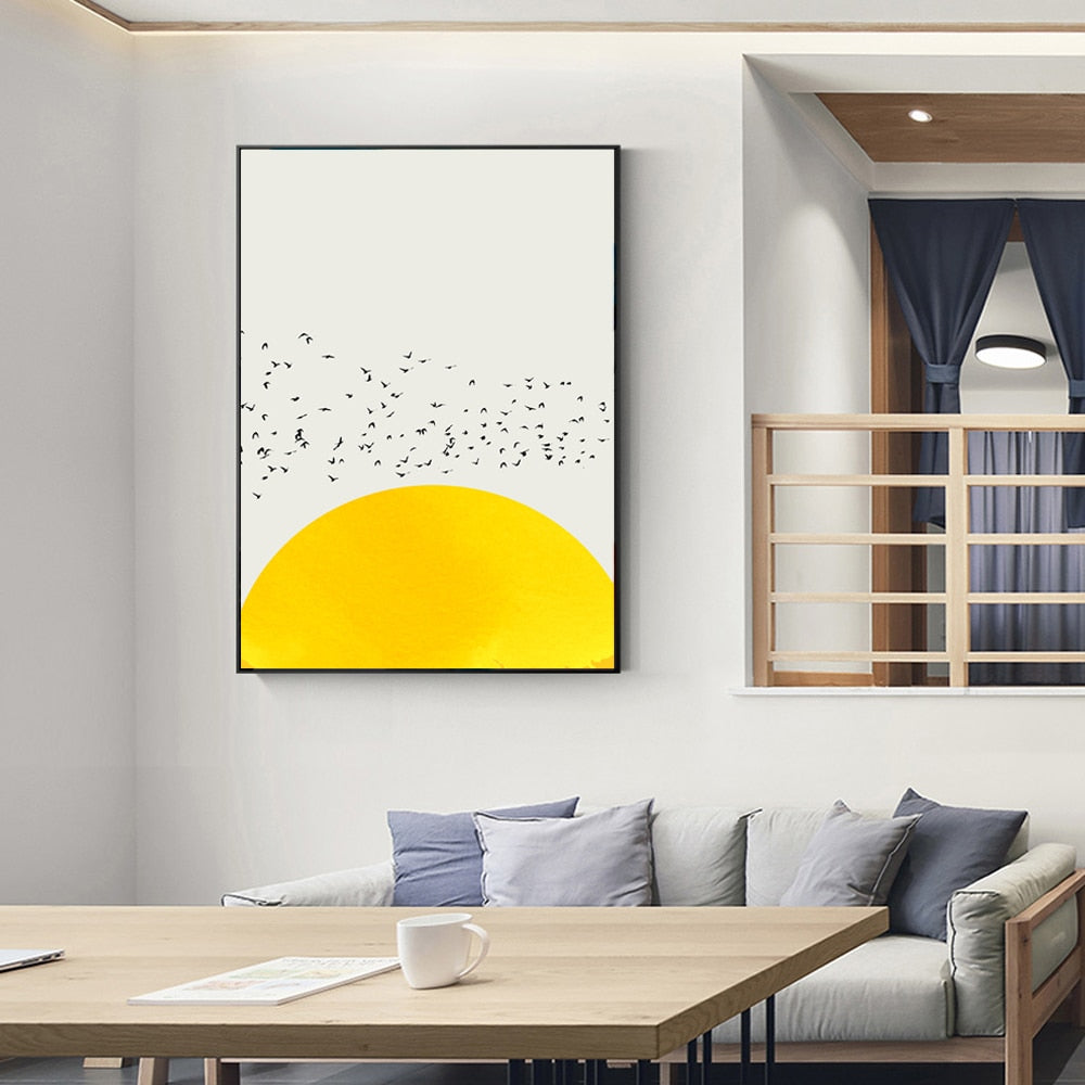 CORX Designs - Birds Above the Sun Canvas Art - Review