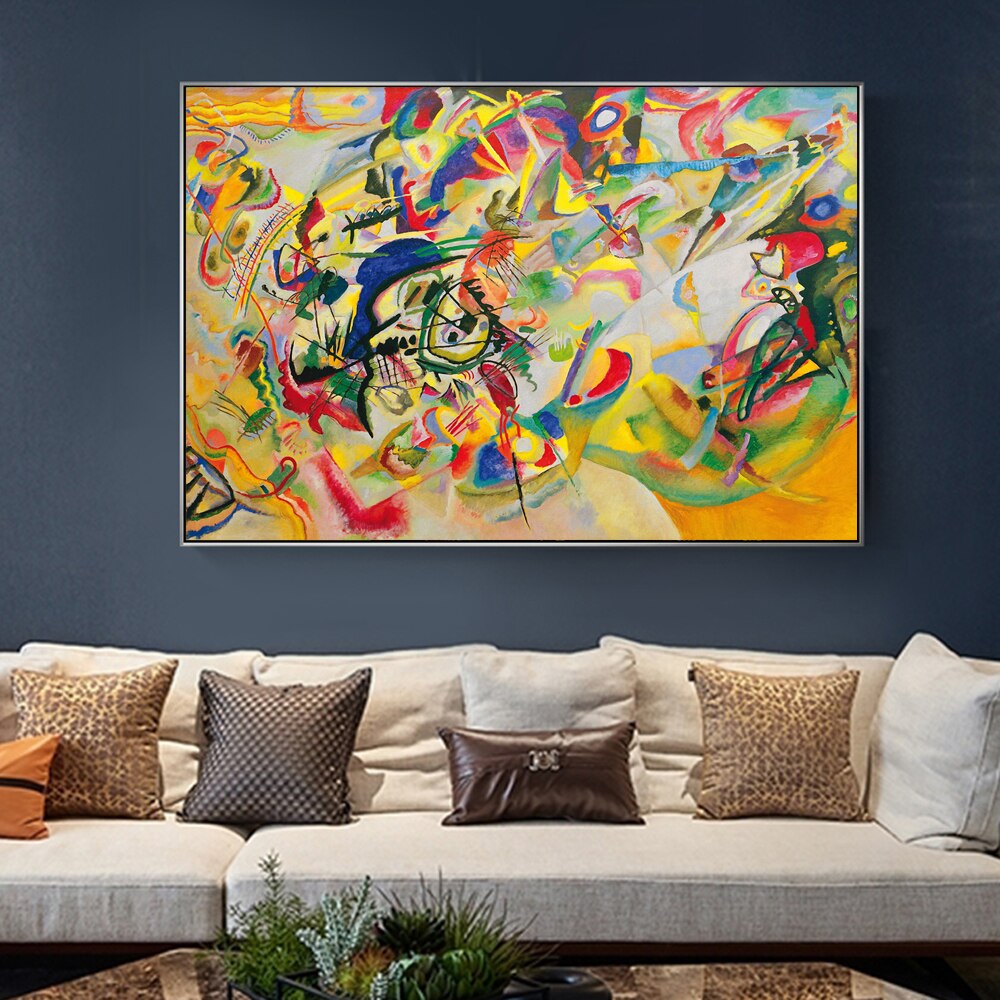 CORX Designs - Wassily Kandinsky-Composition VII,1913 Abstract Wall Art Canvas - Review