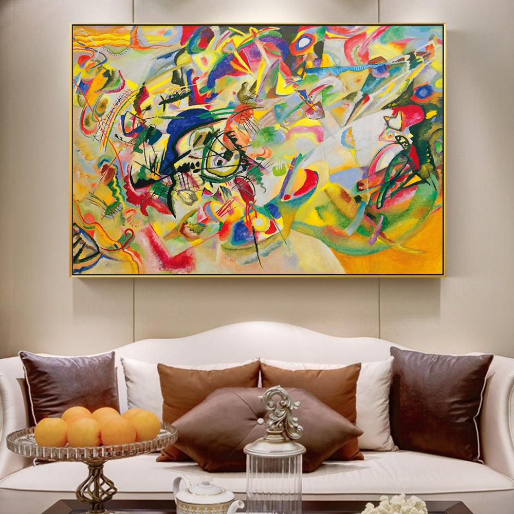 CORX Designs - Wassily Kandinsky-Composition VII,1913 Abstract Wall Art Canvas - Review