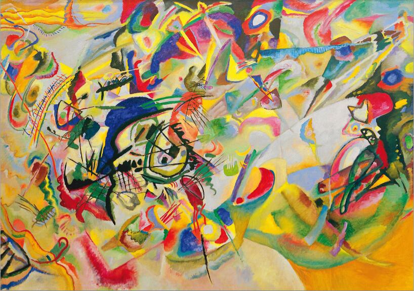 CORX Designs - Wassily Kandinsky-Composition VII,1913 Abstract Wall Art Canvas - Review
