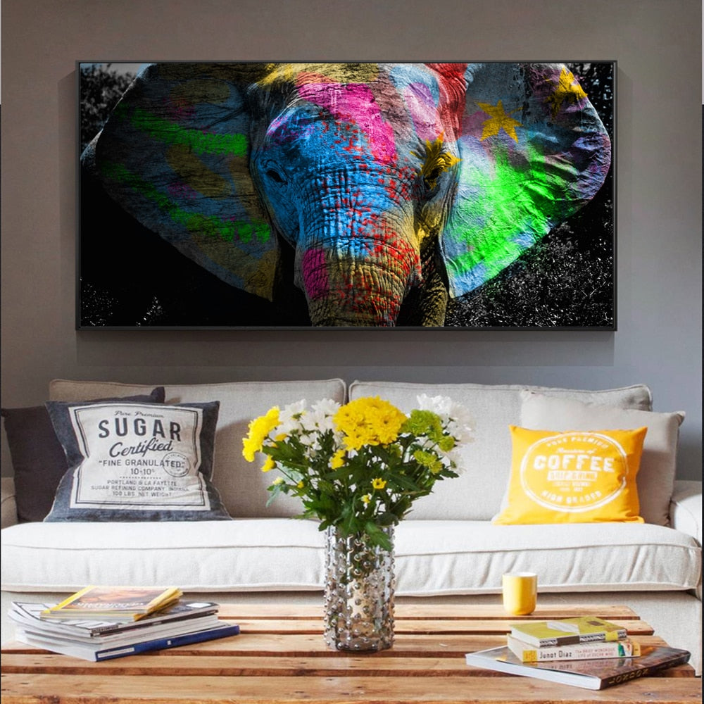 CORX Designs - Graffiti Art Elephant Canvas Art - Review