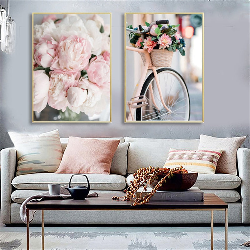CORX Designs - Pink Paris Floral Canvas Art - Review