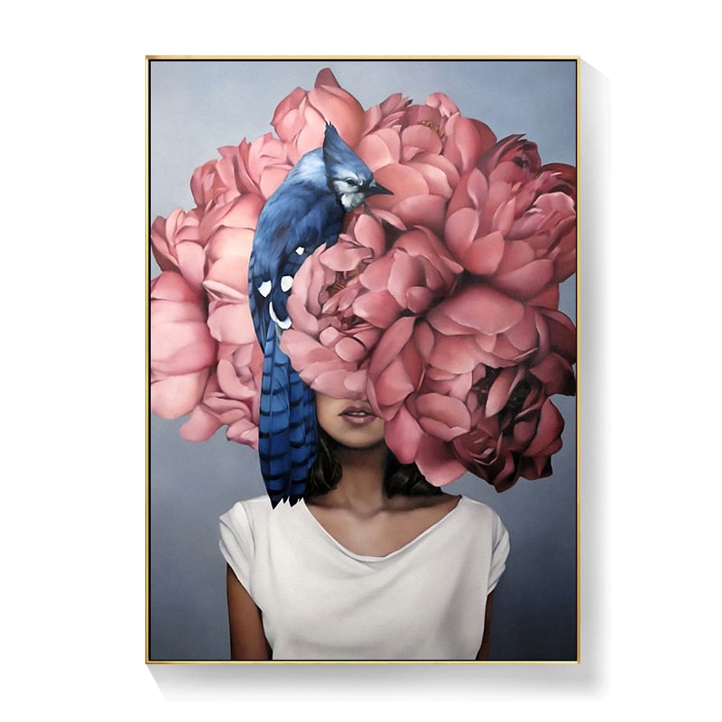 CORX Designs - Lady Head Flower Canvas Art - Review