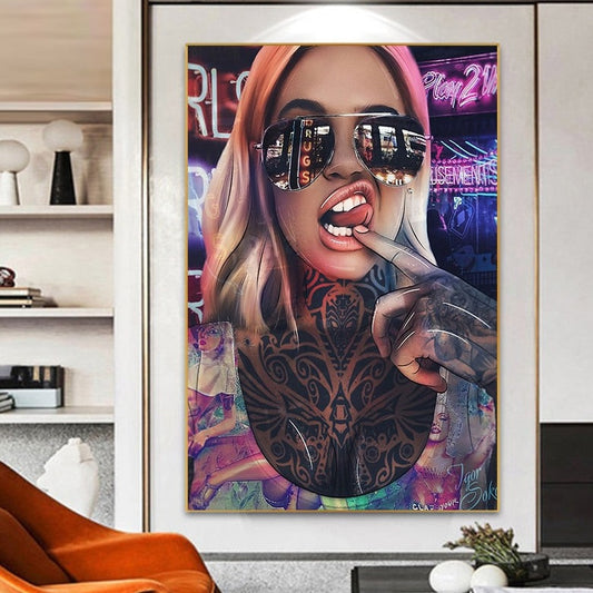CORX Designs - Graffiti Tattoo Bad Girl Wall Art Canvas - Review