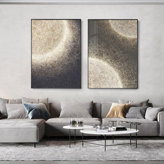 CORX Designs - Modern Abstract Moon Eclipse Canvas Art - Review
