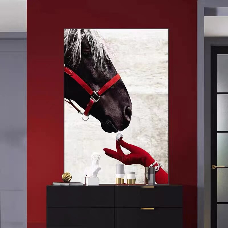 CORX Designs - Zebra Horse Red Glove Ring Canvas Art - Review