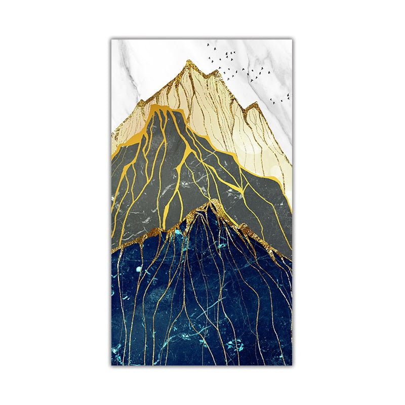 CORX Designs - Abstract Mountain Gold Canvas Art - Review